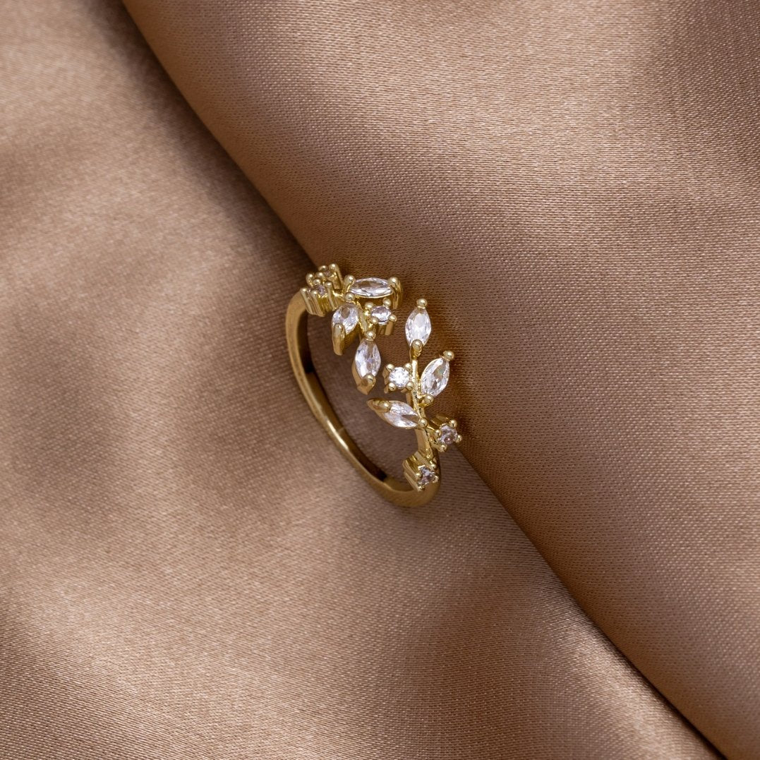 Ring : Ring Roze - 18K Kristallen Elegant in van Pantino