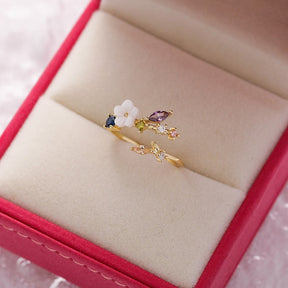 Ring : Ring Roze - Antira Blossom in Default Title van Pantino