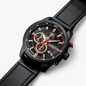 watches : Horloge Roségoud Zwart - Sport Polshorloge in van Pantino