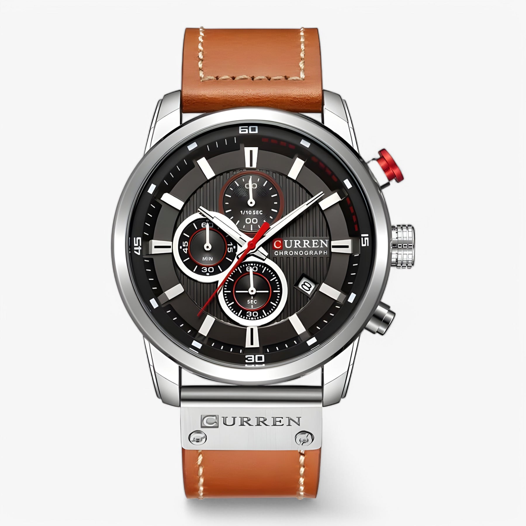 watches : Horloge Roségoud Zwart - Sport Polshorloge in Zilver zwart van Pantino