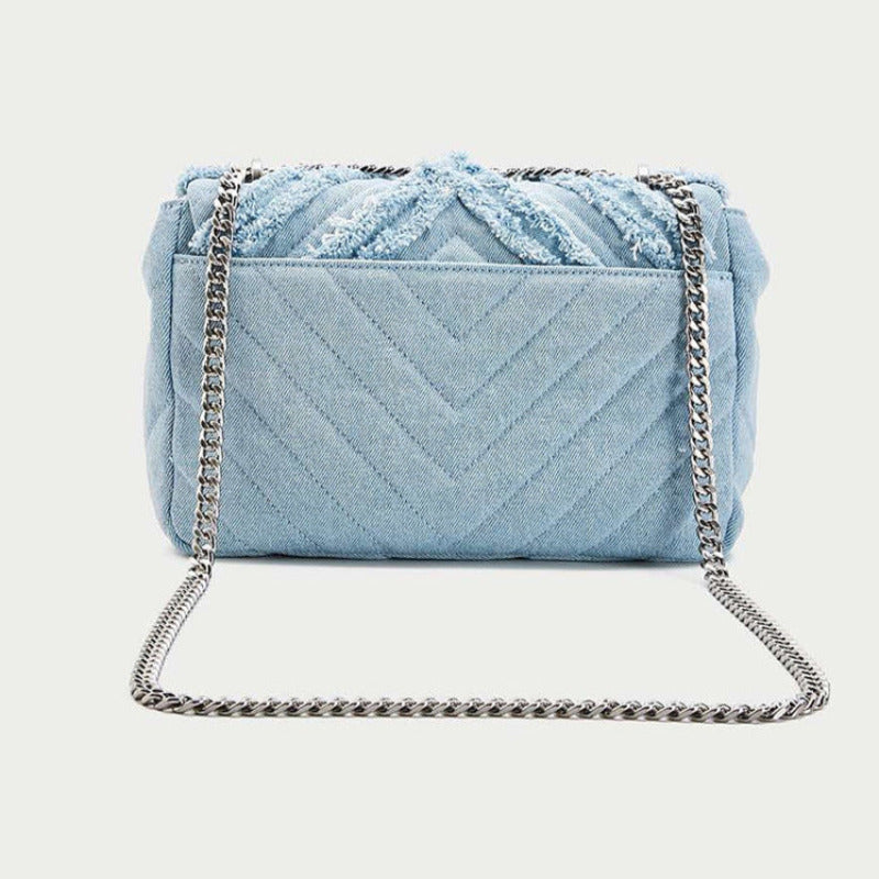 bags : Denim Kettingtas Dames - Canvas Casual Stijlvol - Denim in van Pantino