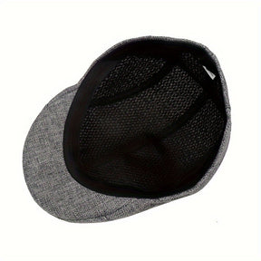 Beret : Baret Zwart - Polyester 1 St Modieuze Dunne Katoenen en Linnen Baretpet voor Middelbare Leeftijd en Ouderen Elegant in van Pantino