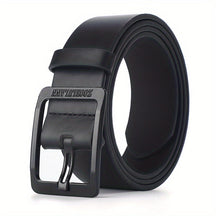 Belt : PU Leren Riem Zwart Heren Casual Jeans in Zwart [stijl 1] van Pantino