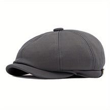 Octagonal Cap : Outdoor Hoed Mannelijke Britse Retro Mode Achthoekige Cap Casual Cap Heren - Zwart in Grijs van Pantino