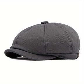 Octagonal Cap : Outdoor Hoed Mannelijke Britse Retro Mode Achthoekige Cap Casual Cap Heren - Zwart in Grijs van Pantino