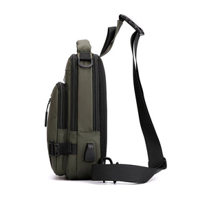 bags : Compacte Rugtas Heren Nylon - Khaki in van Pantino