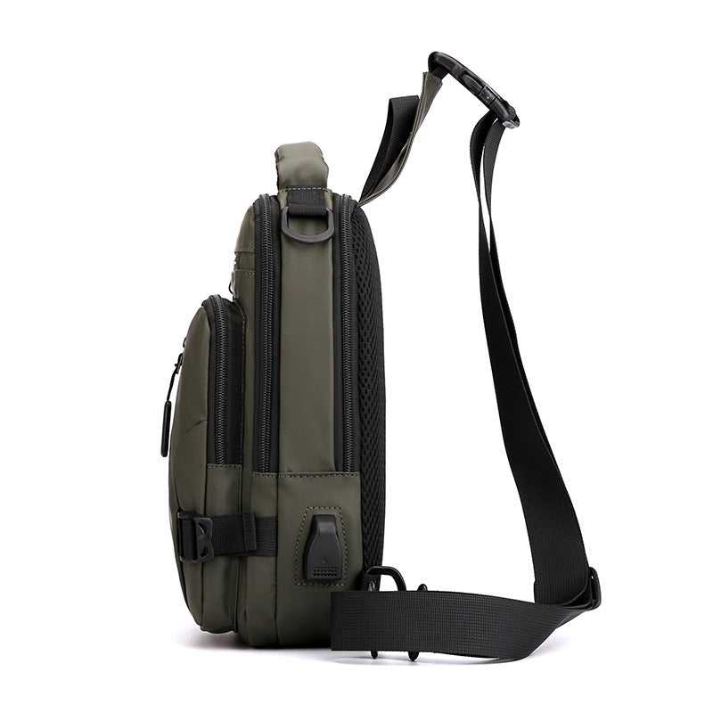 bags : Compacte Rugtas Heren Nylon - Khaki in van Pantino