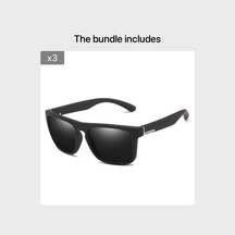 Sunglasses : Zonnebril Dames Grijs - Klassieke Vintage Gepolariseerde met Groot Vierkant Frame Black Box Label in Black Box grijs label*3 van Pantino