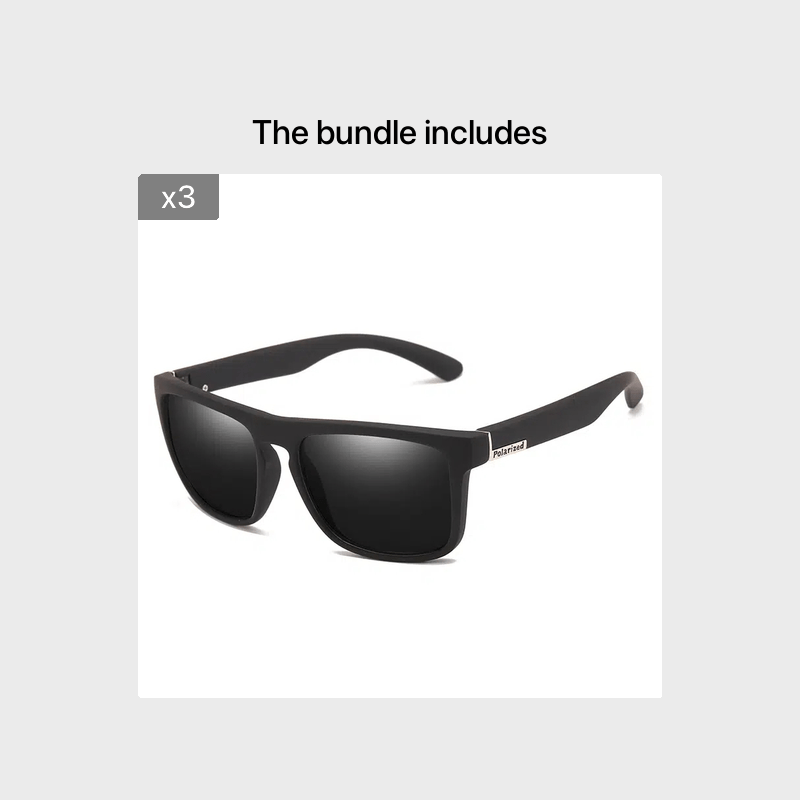 Sunglasses : Zonnebril Dames Grijs - Klassieke Vintage Gepolariseerde met Groot Vierkant Frame Black Box Label in Black Box grijs label*3 van Pantino