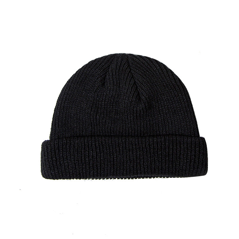 Beanie : Hoed Heren Zwart - Trawler Muts Gebreide Visser Retro Vintage Stijl Ski Skull Cap in Zwart Hoofdomtrek M (56-58 cm 22-22,8 inch) van Pantino