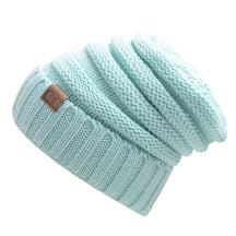 Beanie : Casual Gebreide Muts Lichtgroen - Ontspannen Winter Stijl - Acryl in Lichtgroen van Pantino