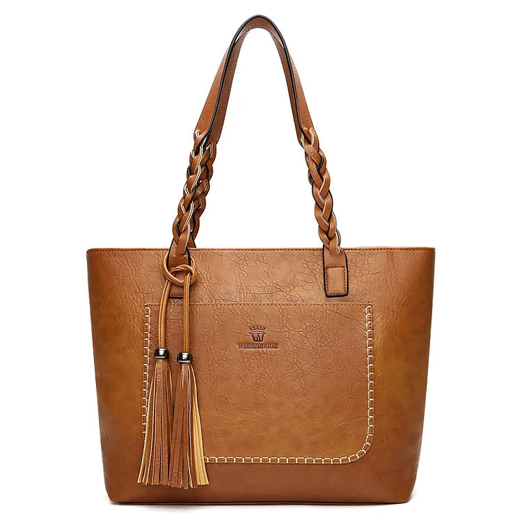 bags : Italiaans Leren Handtas Dames Bruin - Luxe Ambachtelijk Design - Echt Leer in Koffie van Pantino