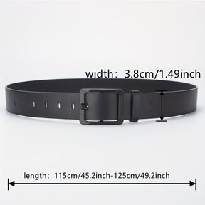 Belt : PU Leren Riem Zwart Heren Casual Jeans in van Pantino