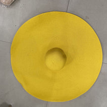 Sun Hat : Gele Dames Stro Zonnehoed met Brede Rand – Stijlvol & Beschermend voor Zomer & Strand in Geel One size van Pantino