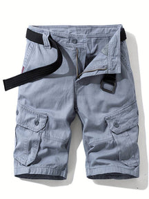 Men's Shorts : Heren Shorts met Trekkoord - Zwart in Lichtgrijs van Pantino