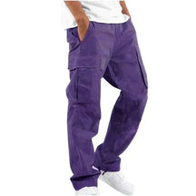 Cargo Pants : Cargobroek Heren Zwart - Cargo Broeken in Paars van Pantino