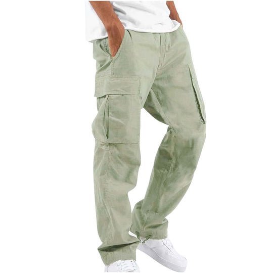 Pants : Cargobroek Daan Heren - Sterk, Meerdere Zakken, Comfortabele Pasvorm in Lichtgroen van Pantinoshop