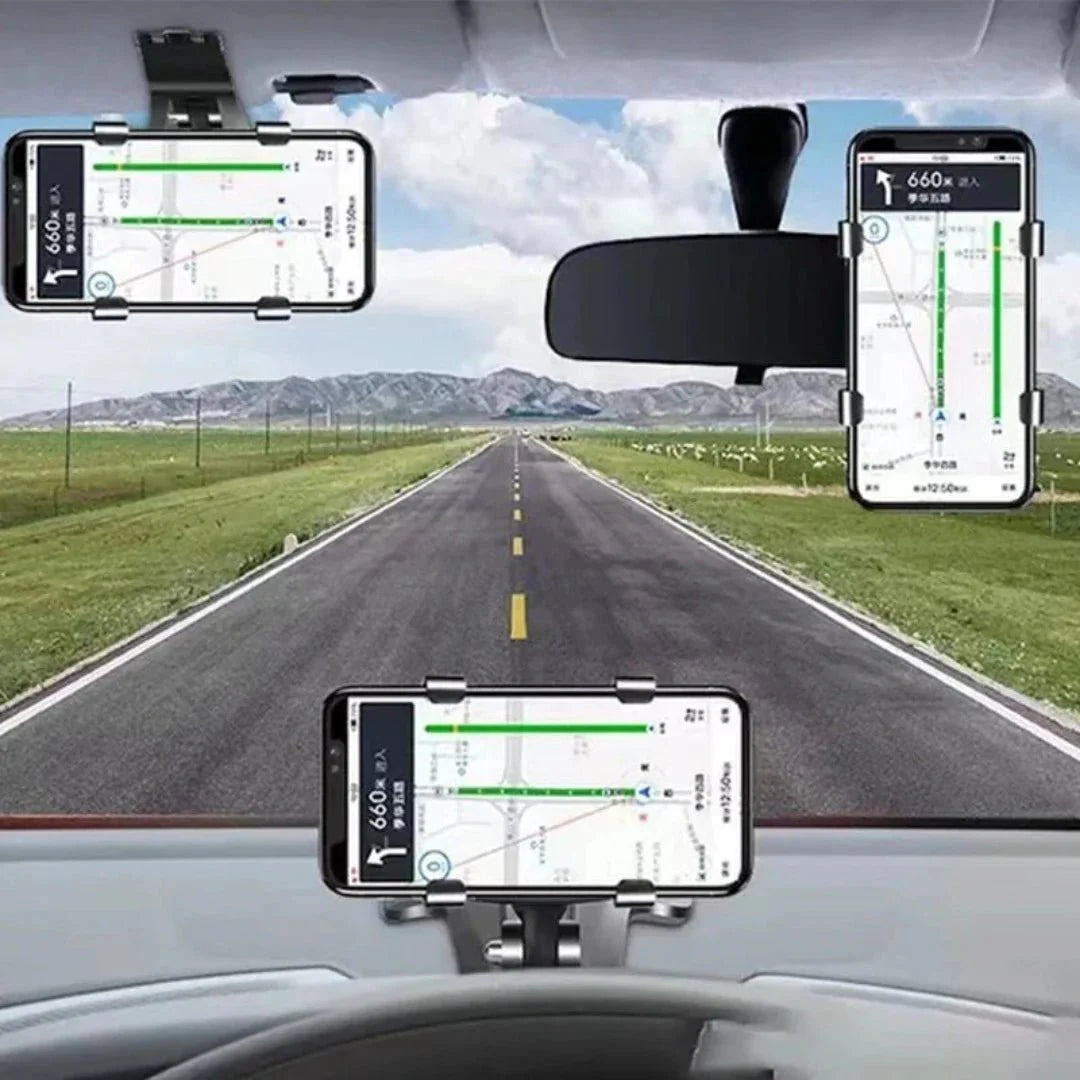 Dashboard Phone Holder : Dashboard Telefoonhouder - Steenvast Draaibaar 360° - Siliconen in van Pantino