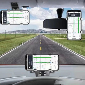 Dashboard Phone Holder : Dashboard Telefoonhouder - Steenvast Draaibaar 360° - Siliconen in van Pantino