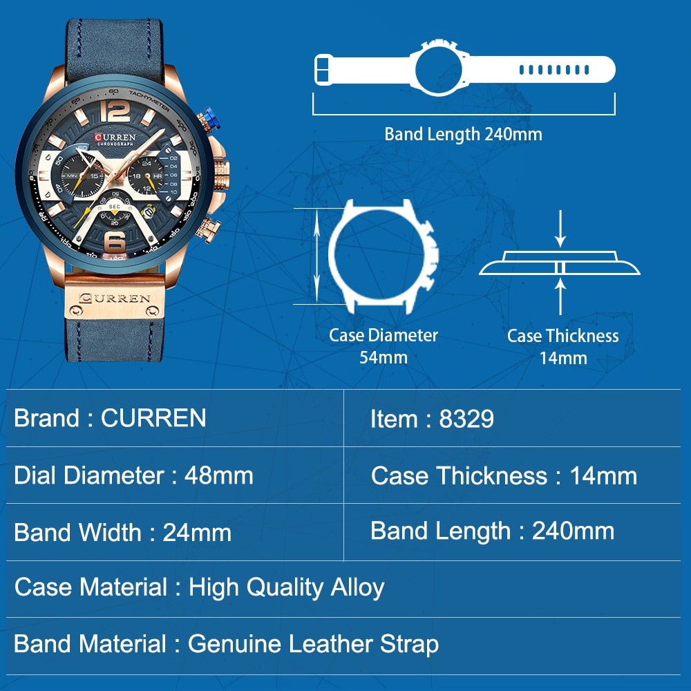 watches : Horloge Heren Zwart - Curren Polshorloge voor Rose + in van Pantino