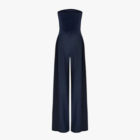 One-Pieces : Elegante Zwarte Strapless Dames Jumpsuit - Chic en Comfortabel voor Zomerse Ceremonie in van Pantinoshop