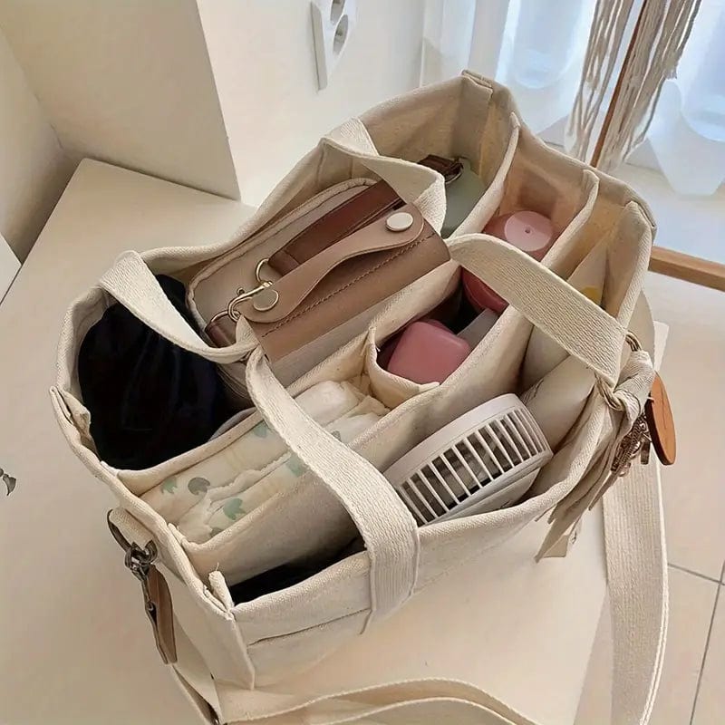 bags : Tote Bag Beige - ToteEase - Veel Opbergruimte voor Al Je Spullen in van Pantino