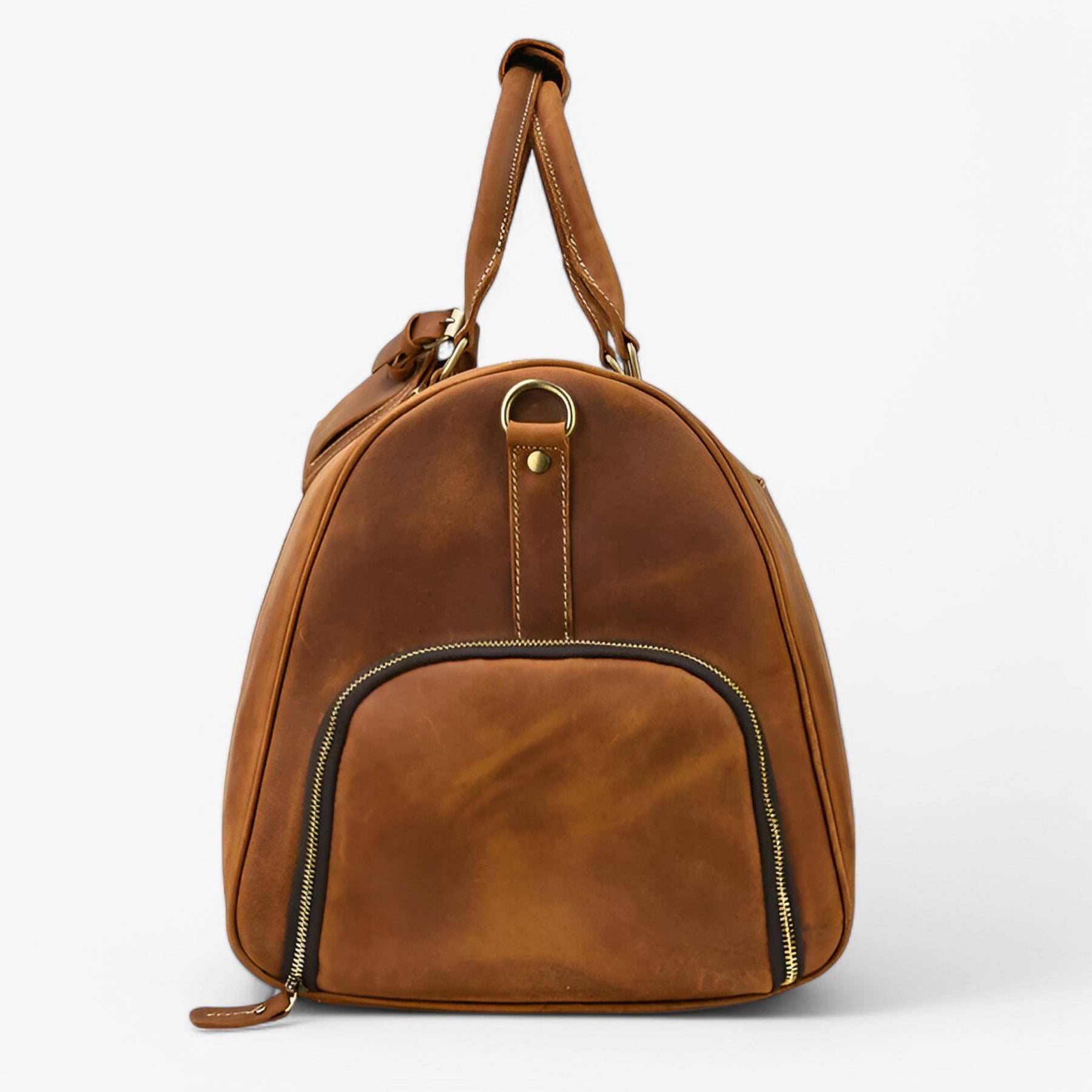 bags : Reistas Bruin 55cm - Elegante Lederen Leer in van Pantino