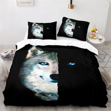 home & garden : Nighty Night - Kinder Dekbedovertrek 'Beschermende Wolf in Wolf in de nacht van Pantino