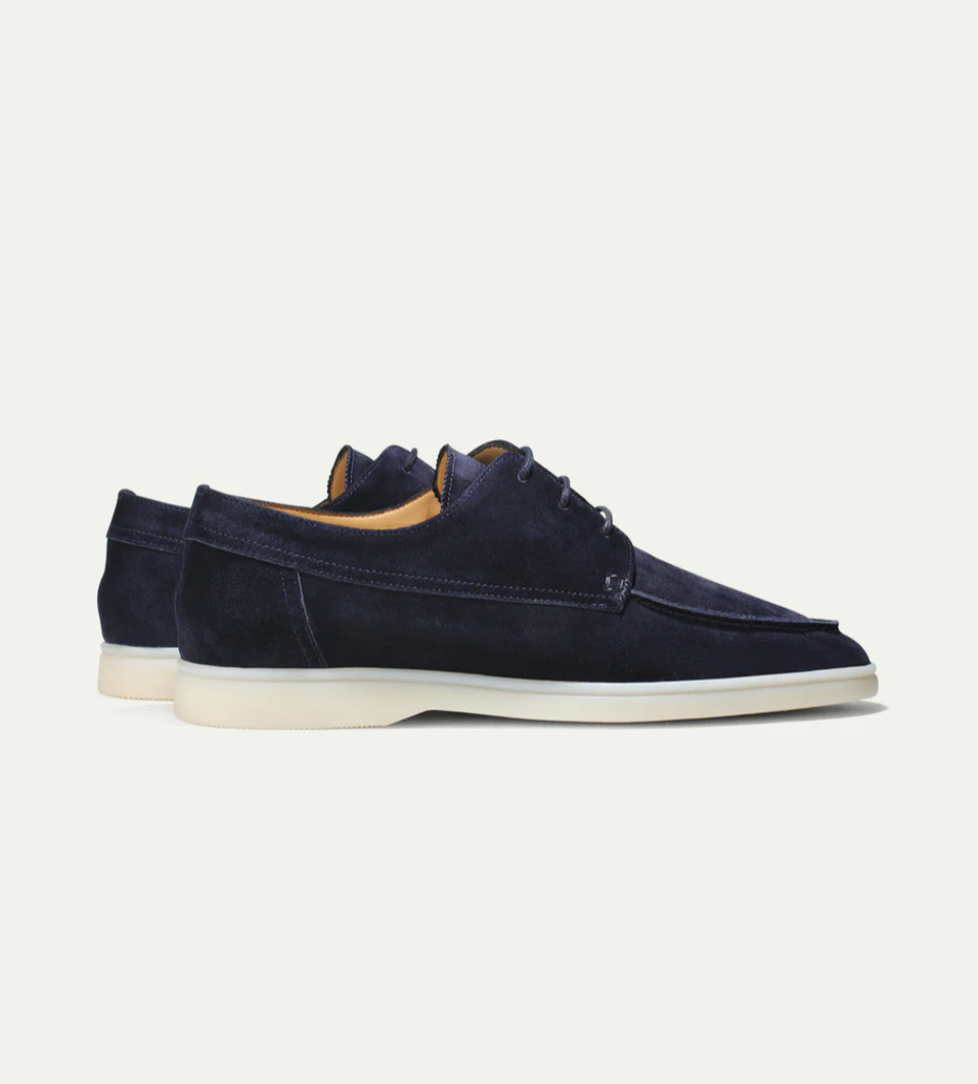 Shoes : Heren Derby met veters in Blu van Pantinoshop