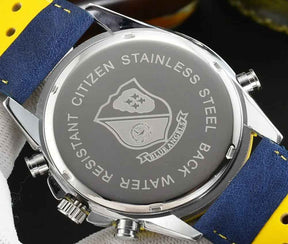 Watch : MultiSteel herenchronograafhorloge, leren band, elegant en nauwkeurig in van Pantino