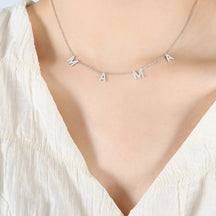 Necklace : Moeders Halsketting - Goud in Zilver van Pantino