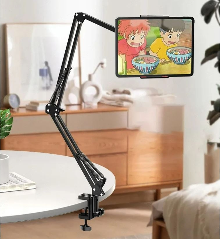 Tablet Stand : Verstelbare Tablet Houder - Stabiel Bureau Bed Keukentafel - Aluminium in van Pantino