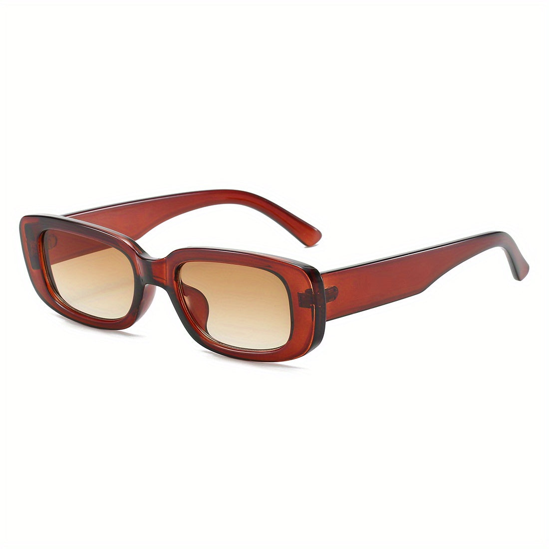 Sunglasses : Zonnebril Dames Zwart Grijs - Heren en Modieuze Sport Kleine Ovale Plastic in Donker bruin van Pantino