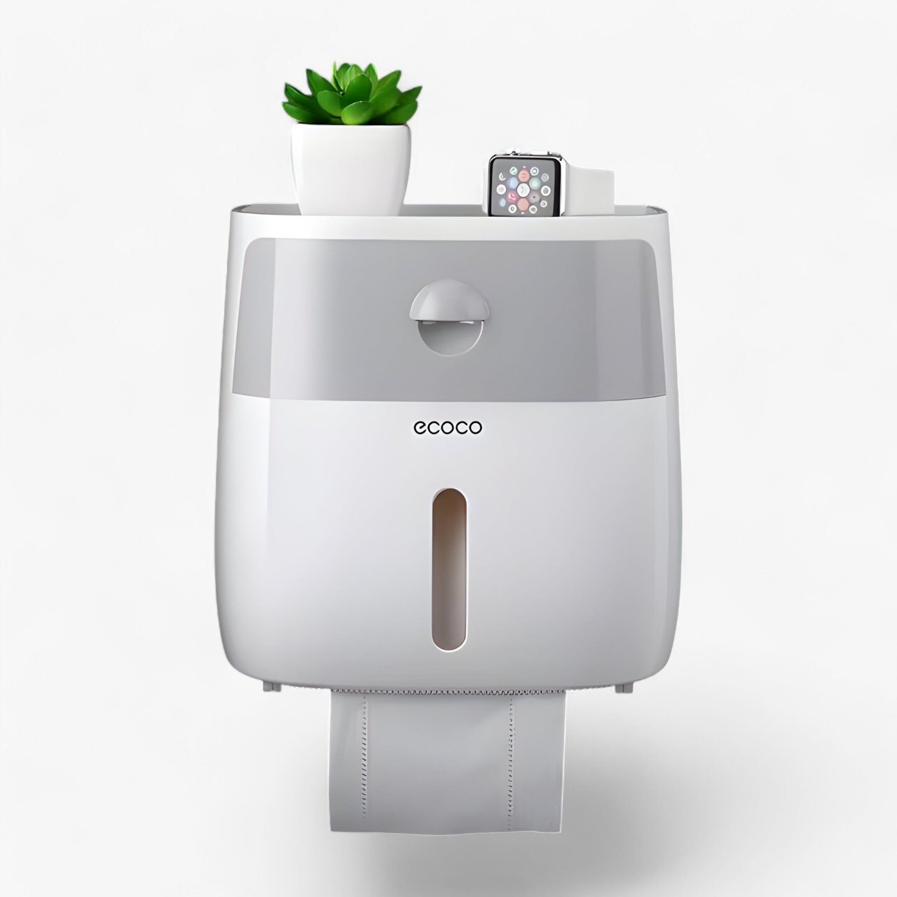 home & garden : Waterdichte Dispenser - Opbergoplossing voor de Badkamer - Wit in D-Grijs van Pantino