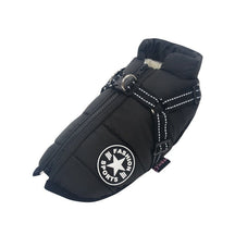 pets : Waterdichte Hondenjas - Warm Multifunctioneel Winter - Nylon in Zwart van Pantino
