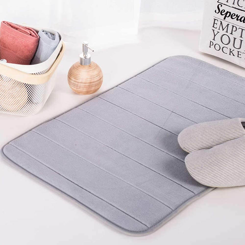 home & garden : Memory Foam Badmat - Zilver Grijs in van Pantino