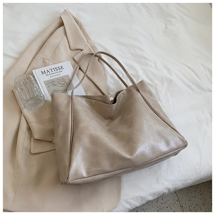 bags : Leren Schoudertas Blauw in Beige van Pantino