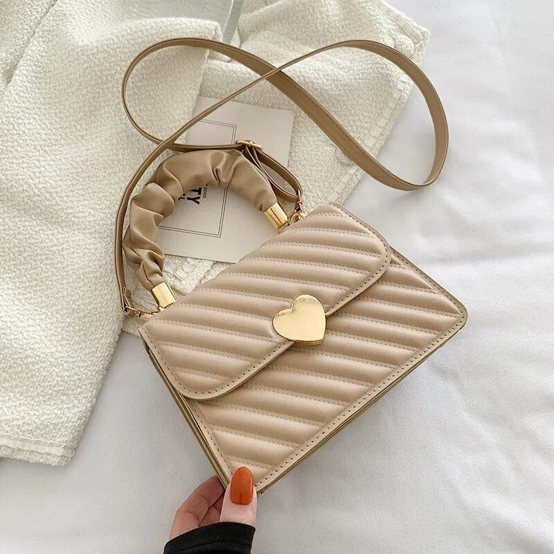 bags : Draagtas met Hart - Khaki in Khaki van Pantino