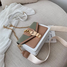 bags : Crossbody Tas Geel - Luxe in Groen van Pantino