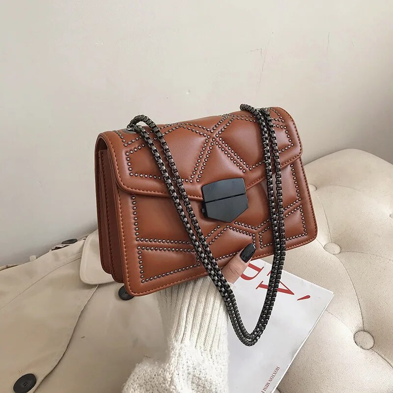 bags : Kleine Tas Leder - Donkerbruin in Bruin van Pantino