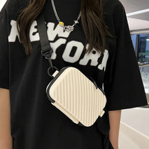bags : Freya Hartschalentasche Zwart in Wit van Pantino
