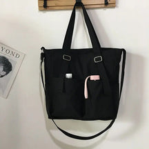 bags : Crossbody Tas Dames Zwart - Waterdicht Grote Capaciteit - Oxford Stof in Zwart van Pantino
