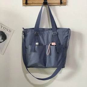 bags : Crossbody Tas Dames Zwart - Waterdicht Grote Capaciteit - Oxford Stof in Blauw van Pantino