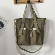 bags : Crossbody Tas Dames Zwart - Waterdicht Grote Capaciteit - Oxford Stof in Groen van Pantino