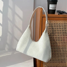 bags : Vrijetijdstas Dames - Kleine Luxe PU-Leer Stijl - PU-Leer in Wit van Pantino