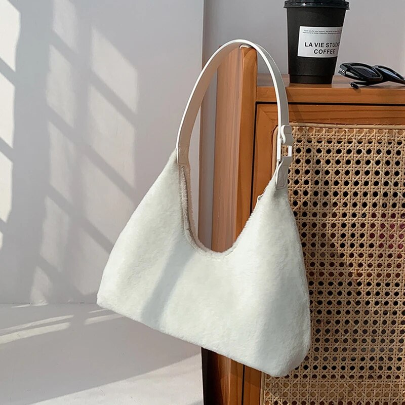 bags : Vrijetijdstas Dames - Kleine Luxe PU-Leer Stijl - PU-Leer in Wit van Pantino