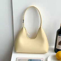 bags : Vrijetijdstas Dames - Kleine Luxe PU-Leer Stijl - PU-Leer in Lichtgeel van Pantino