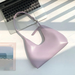 bags : Vrijetijdstas Dames - Kleine Luxe PU-Leer Stijl - PU-Leer in Paars van Pantino