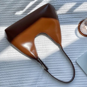 bags : Vrijetijdstas Dames - Kleine Luxe PU-Leer Stijl - PU-Leer in Bruin van Pantino