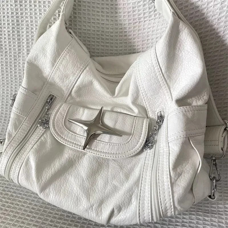 bags : Witte Schoudertas Dames Leer - Wit in van Pantino